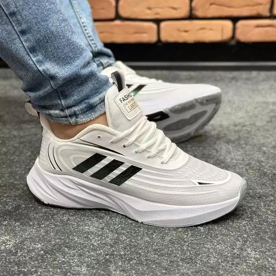 کتونی مردانه اسپرت مدل آدیداس adidas رنگ سفید کد 6413|باسلام