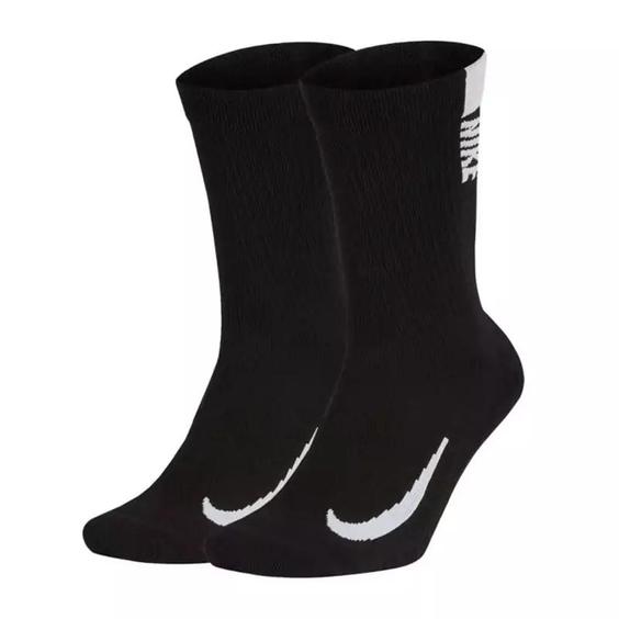 جوراب اسپرت نایکی مدل Nike Multiplier crew sock 2 pair SX7557-010|باسلام