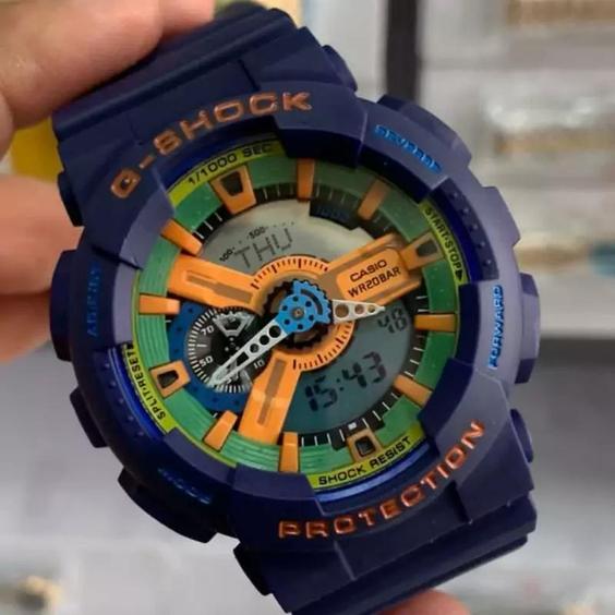 ساعت زنانه و مردانه کاسیو جی شاک موتور ژاپن اصل عقربه ای و دیجیتال همزمان تقویم هفتگی Casio G-Shock|باسلام