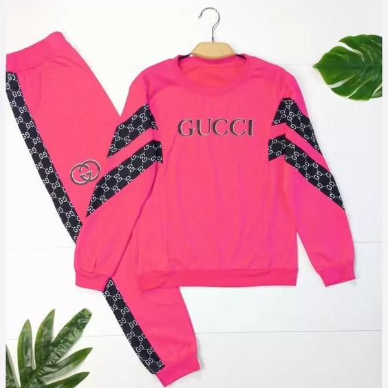  بلوز و شلوار دوخط GUCCI جنس پنبه توکرکی |باسلام (بازار ته لنجی)