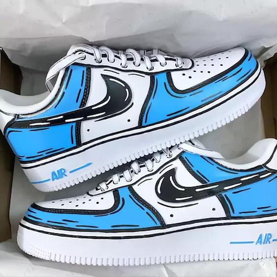 کفش اسپرت کاستوم کتونی فانتزی نایک air force 1 nike زنانه و مردانه سایز 36 تا 44|باسلام (سفارشی سازی با گیکزهاب)