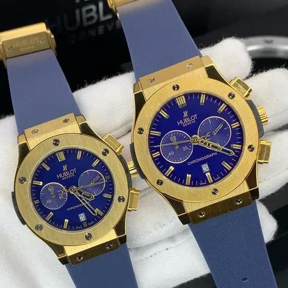 ساعت ست زنانه و مردانه هابلوت درجه یک با گارانتی یکساله موتور و موتور اصلی Hublot |باسلام