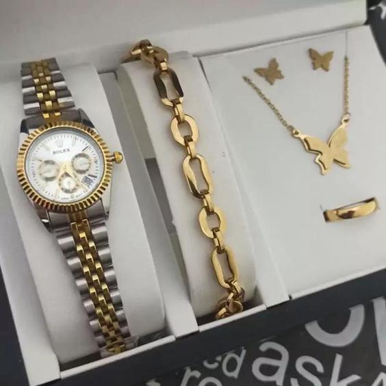 ساعت مچی زنانه رولکس دارای روزشمار همراه جعبه ROLEX |باسلام