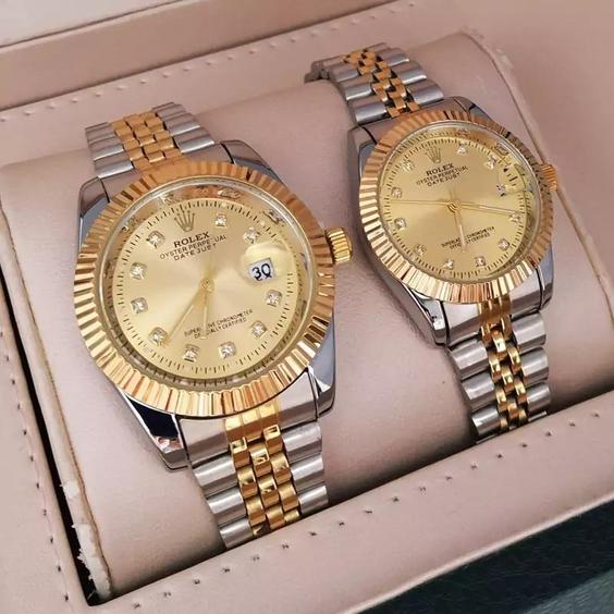 ست ساعت مچی مردانه و زنانه برند رولکس ROLEX|باسلام