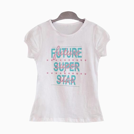 تیشرت طرح Future Super Star دخترانه (6 تا 9 سال) کد 629235|هپی لند