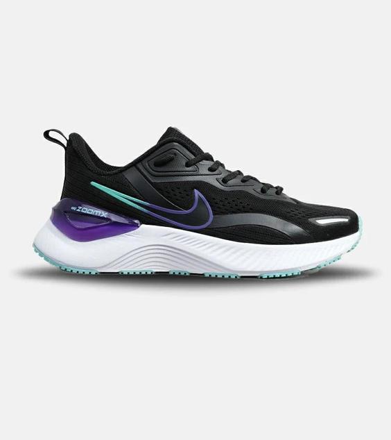 کفش کتانی مردانه و زنانه مشکی سبز بنفش NIKE zoom X مدل 5895|لوزی