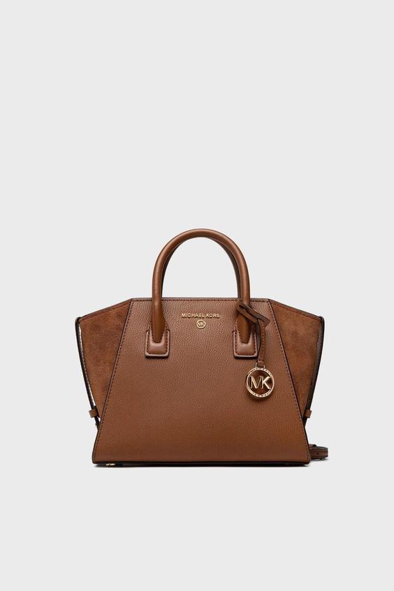 کیف رودوشی لوگو دار زنانه | مایکل کورس Michael Kors 30F2G4VS1L LUGGAGE|ایران ریچ کیدز