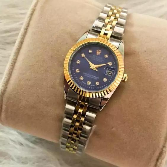 ساعت مچی زنانه بند استیل شیشه تلسکوپی رولکس دیت جاست ROLEX DATEJUST|باسلام