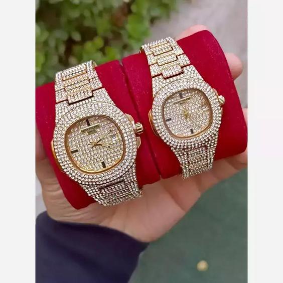 ساعت مچی زنانه مردانه فول استون پتک فیلیپ Patek Philippe|باسلام