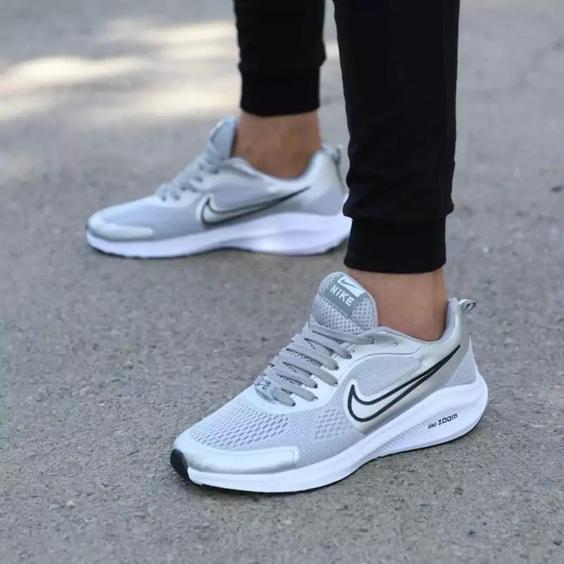 کتونی اسپرت مردانه طوسی نایک زوم Nike Zoom کفش |باسلام (فـطرس اسپرت)