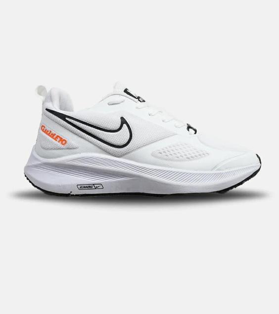 کفش کتانی مردانه و زنانه سفید مشکی نارنجی Nike guide 10 مدل 5459|لوزی