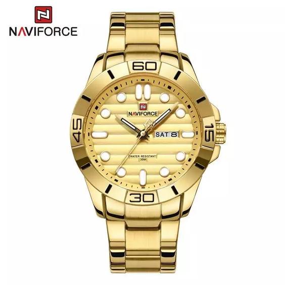 ساعت مچی مردانه نیوی فورس Naviforce NF 9198 G/G|باسلام