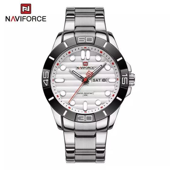 ساعت مچی مردانه نیوی فورس Naviforce NF 9198 S/W|باسلام