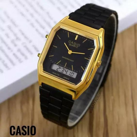 ساعت مچی مردانه کلاسیک دو زمانه کاسیو CASIO|باسلام