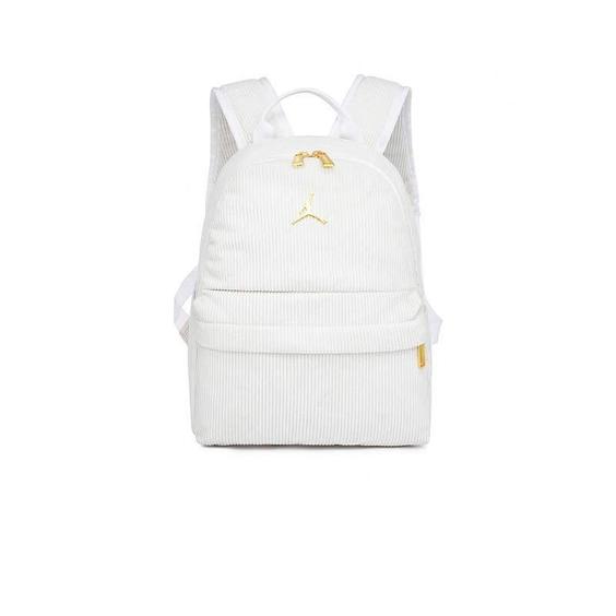 کوله پشتی نایکی جردن سفید طلایی Nike Jordan Backpack White Gold 1608|کتونی باز