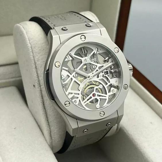 ساعت مچی مردانه قفل کلیپسی مارک دار هابلوت کیفیت قوی  Hublot|باسلام