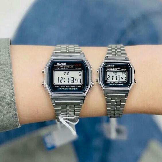 ست زنانه مردانه ساعت مچی دیجیتال کاسیو Casio نوستالژی|باسلام