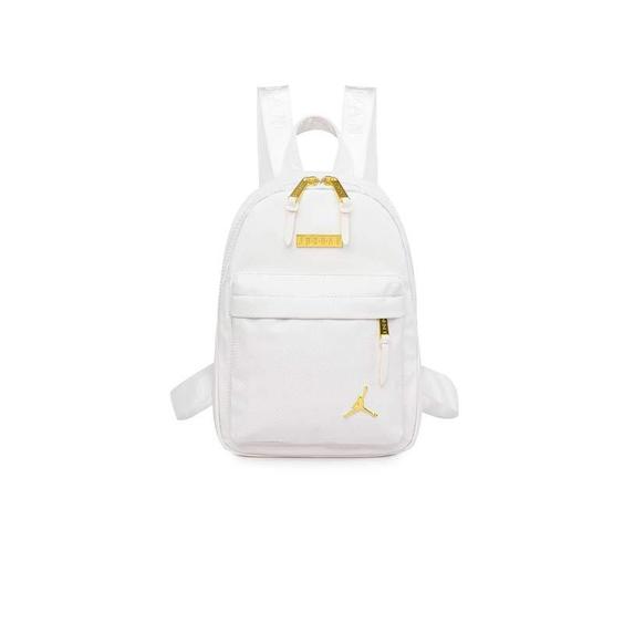 کوله پشتی نایکی جردن سفید طلایی Nike Jordan Backpack White Gold 1612|کتونی باز