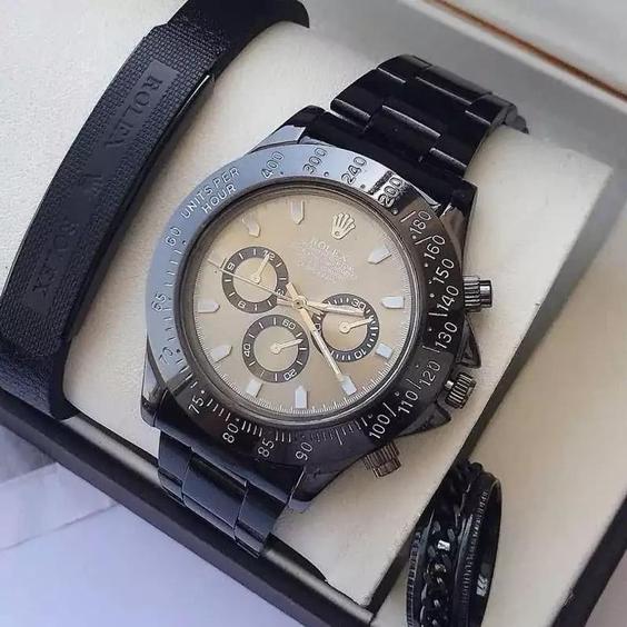 ساعت مچی مردانه طرح 3 موتوره تاچیمتر دار رولکس Rolex |باسلام