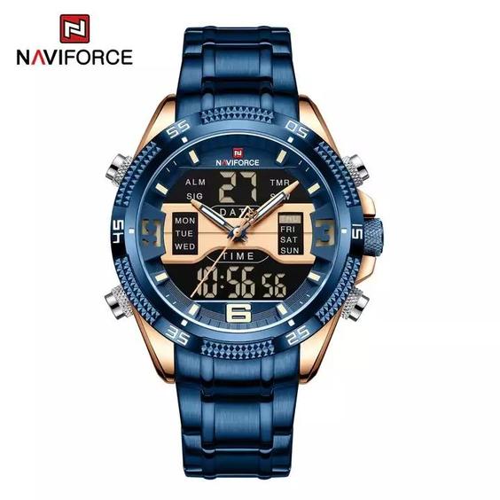 ساعت مچی مردانه نیوی فورس Naviforce NF 9201 RG/BE|باسلام