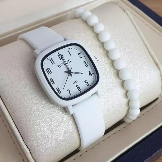 ساعت مچی دخترانه رنگ سفید Bolun pastille watch |باسلام