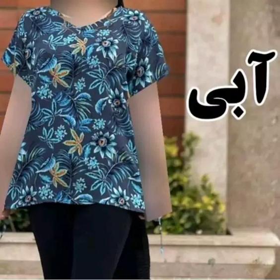 تیشرت زنانه نخی فری سایز مناسب تا سایز 46 |باسلام