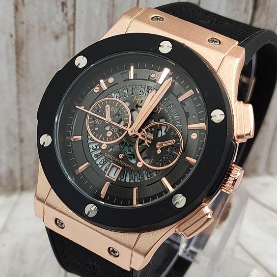 ساعت مچی مردانه مدل هابلوت hublot طرح سه موتوره بیگ بنگ (تخفیف ویژه) کد 1638|کفش نیک رو