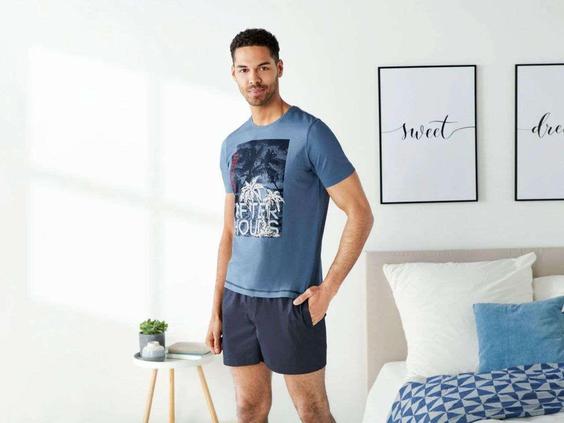 ست تیشرت و شلوارک مردانه برند لیورجی کد ۳۵۸۲۰۰۲ Mens t shirt and shorts|کی استوک