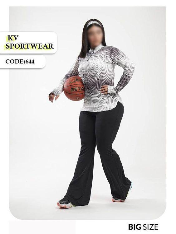 ست بلوز شلوار فینگردار سایز بزرگ ورزشی زنانه NIKE کد 00011 NIKE womens big size sports pants blouse set code 00011|کی وی اسپرت