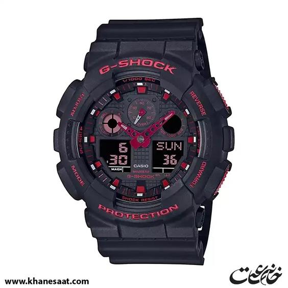 ساعت مچی مردانه کاسیو جی شاک مدل GA-100BNR-1ADR|خانه ساعت