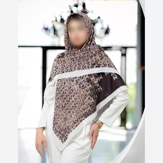 روسری نخی چهار فصل قواره 140 دور دوخت سر نیست |باسلام (روسری نیلدا 🧕)