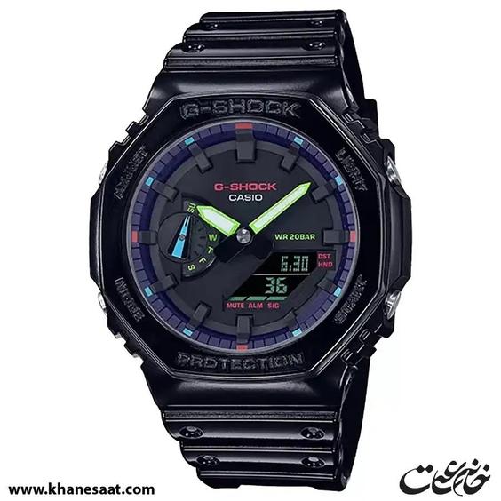 ساعت مچی مردانه کاسیو مدل GA-2100RGB-1ADR|خانه ساعت