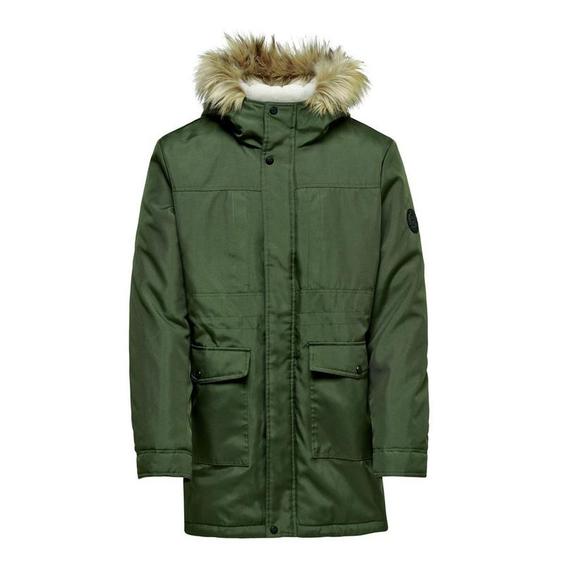 کاپشن مردانه اونلی اند سانز مدل LONG PARKA 002|دیجی کالا