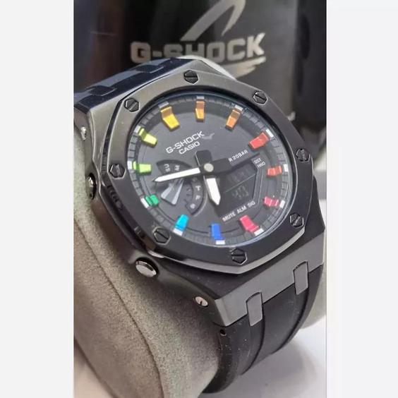 ساعت مچی جی شاک قاب فلزی مدل G-SHOCK GM2100|باسلام (اَلماس شب)