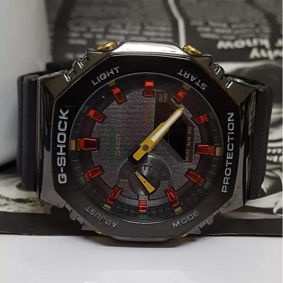 ساعت مچی جی شاک قاب فلزی مدلG-Shock GM2100 ساعت جهانی |باسلام (گالری ساعت پاندا)