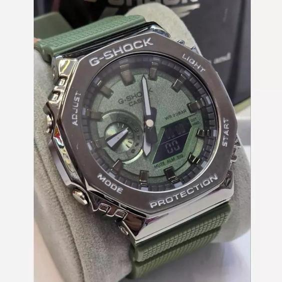 ساعت مچی جی شاک قاب فلزی مدل G-SHOCK GM2100  |باسلام (اَلماس شب)