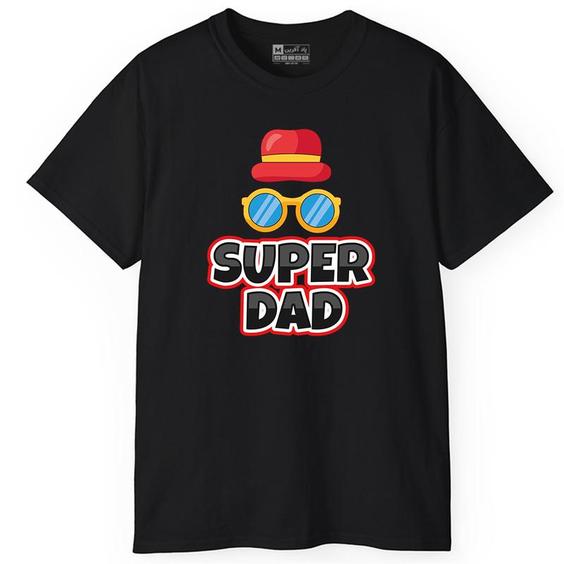 تی شرت آستین کوتاه مردانه پاد آفرین مدل پدر طرح Super Dad کد PT104|دیجی کالا