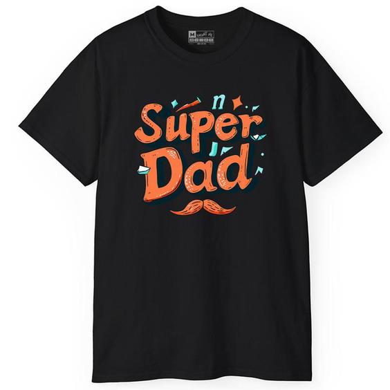 تی شرت آستین کوتاه مردانه پاد آفرین مدل پدر طرح Super Dad کد PT105|دیجی کالا