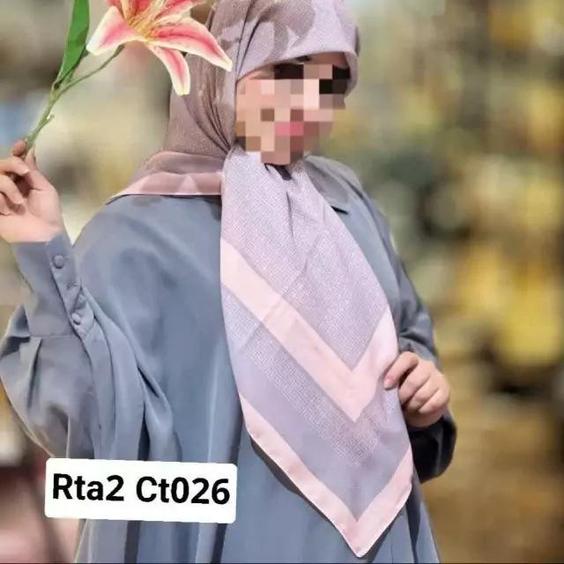 روسری نخی کاستوم Rta2 Ct026 قواره 140|باسلام (☂️ باران💛❤💙ارسال رایگان هم داریم)