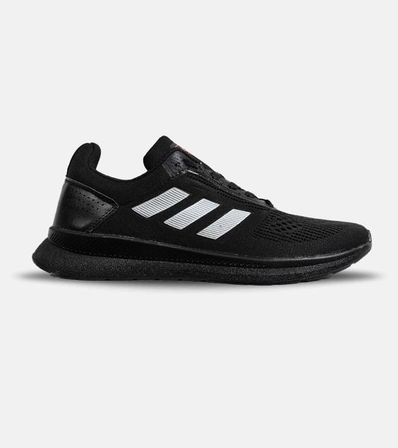 کفش کتانی بزرگ پا مشکی ADIDAS cloud foam مدل 6503|لوزی