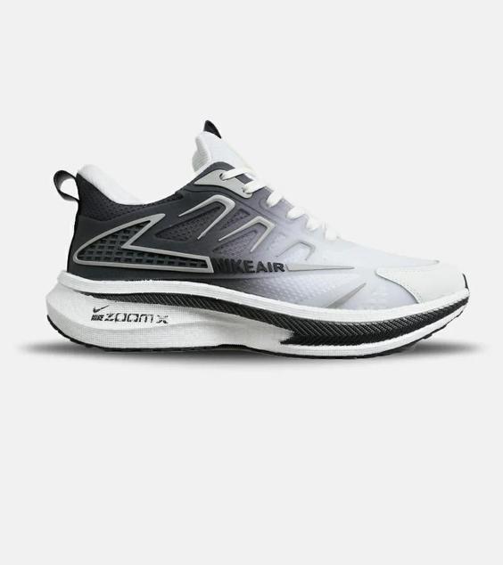 کفش کتانی مردانه سفید خاکستری NIKE zoom X مدل 6459|لوزی