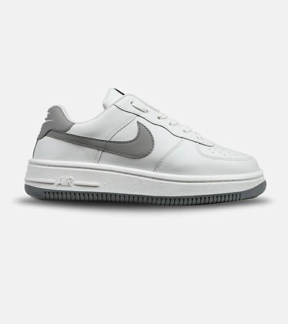 کفش کتانی بزرگ پا سفید طوسی NIKE AIR FORCE مدل 6325|لوزی