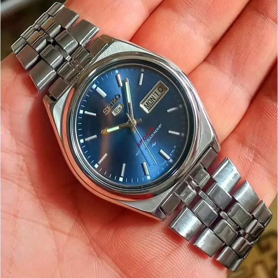 ساعت مچی مردانه اورجینال سیکو5 اتومات 21 جواهر دو تقویم  Seiko |باسلام (ₖᵤᵣₒₛₕgₐₗₗₑᵣy)