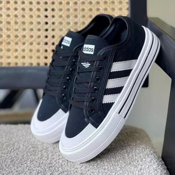 کتونی آدیداس مشکی سفید زرشکی دخترانه زنانه کفش ونس اسپرت اسپورت ادیداس ADIDAS سامبا شیک طبی سبک لژدار رانینگ راحت سیشش |باسلام (کفش آلفا)