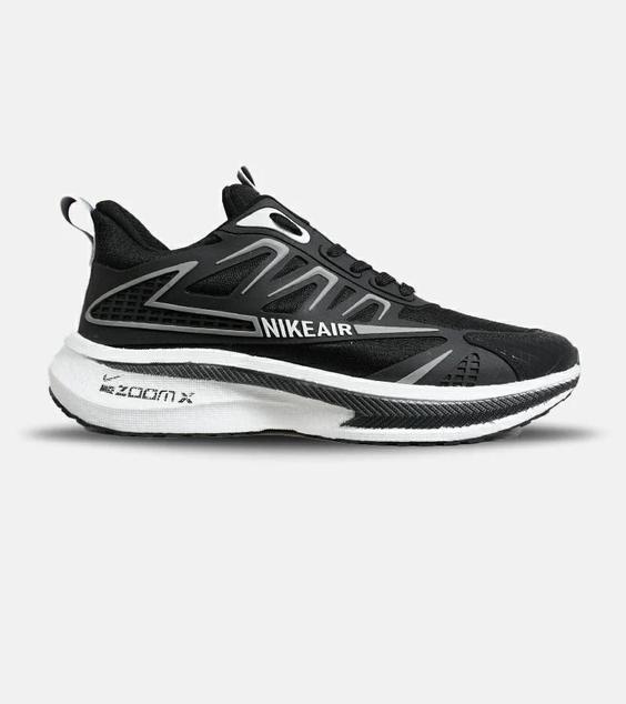 کفش کتانی مردانه مشکی طوسی NIKE zoom X مدل 6460|لوزی