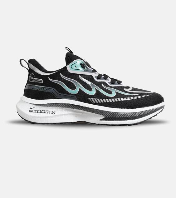 کفش کتانی مردانه مشکی آبی NIKE zoom X مدل 6461|لوزی