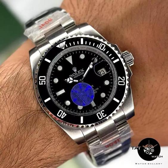 ساعت مچی مردانه رولکس سابمانیر موتور سوییس با پک اصلی دوسال گارانتی rolex|باسلام (TAT WATCH)