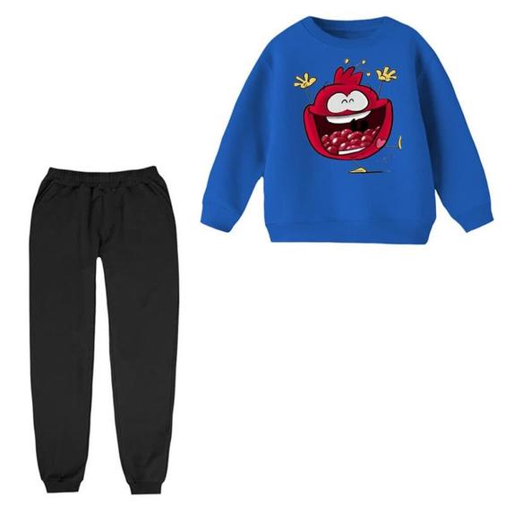 ست سویشرت و شلوار مدل  انار یلدایی کد12 رنگ آبی|دیجی کالا