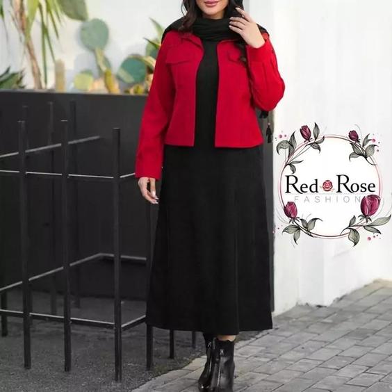 کت سارافون زنانه دخترانه نوبهار مخمل کبریتی مناسب 38تا44|باسلام (پخش لباس زنانه red rose)