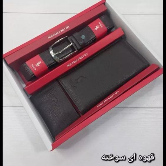 ست کمربند و کیف پول و جاکارتا مردانه کد dde45|باسلام (❤️Shiksho_Shop❤️)